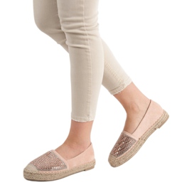 Espadrilles With Cubic Zirconia VICES pink 2