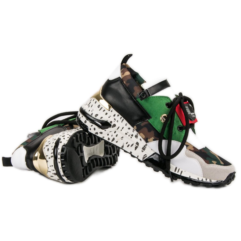 Fashionable VICES sneakers white multicolored 1