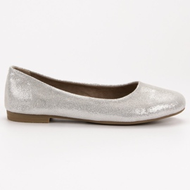 Leather VINCEZA ballerinas grey 2