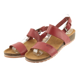 Big Star 274A016 women's red sandals 3