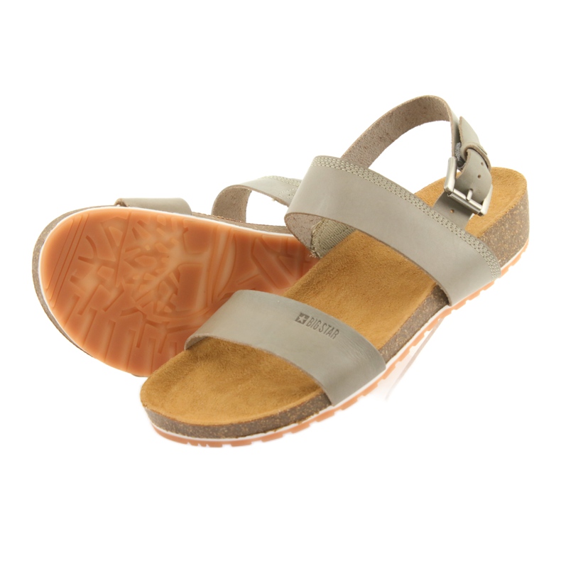 Big Star Gray women's sandals 274A014 multicolored 4