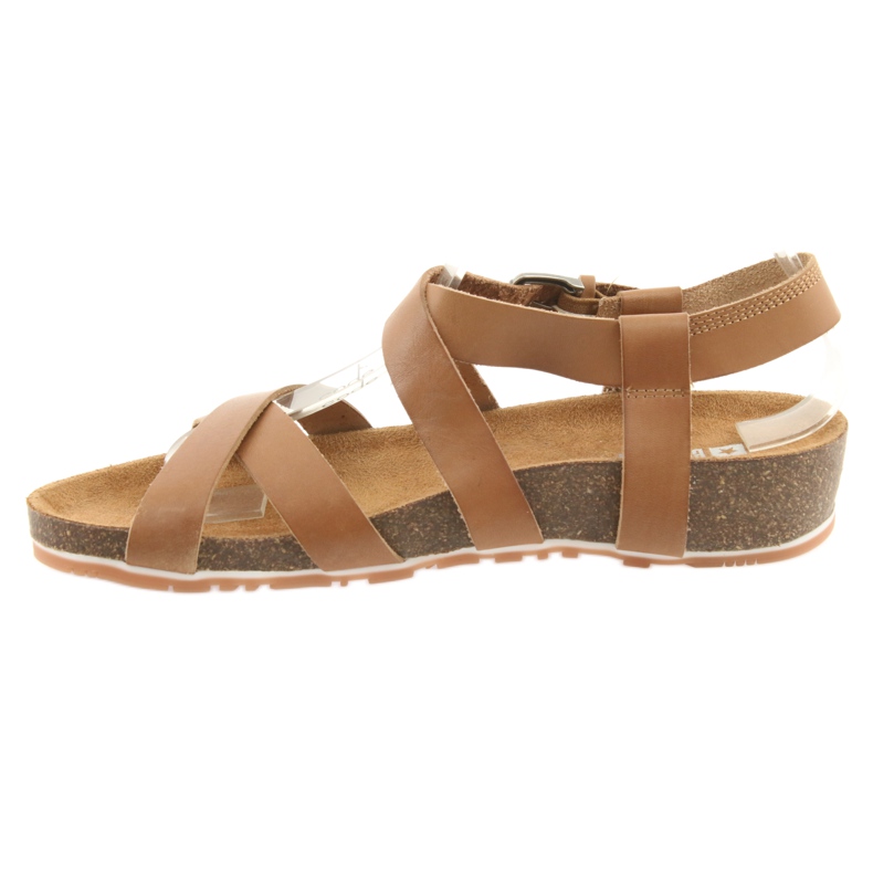 Big Star Women's camel sandals 274A010 brown 2