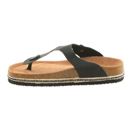 Women's profiled slippers Big Star 274132 black 2