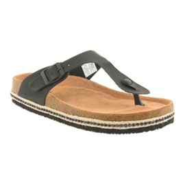 Women's profiled slippers Big Star 274132 black 1