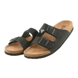 Men's profiled Big Star 174605 black slippers 3