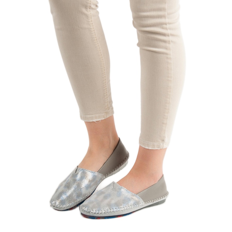 Goodin Leather Slip-on Shoes grey 1