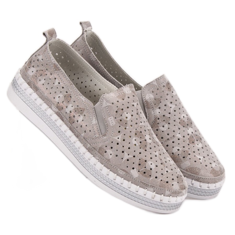 Goodin Beige Leather Slipons 2 Goodin Beige Leather Slipons 2