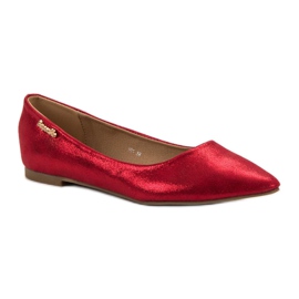 Super Me Shiny ballerinas red 1