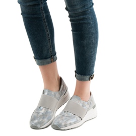 Goodin Slip-on Leather Shoes grey 1