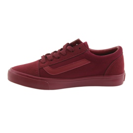 Sneakers tied AlaVans Atletico 18081 burgundy red 2