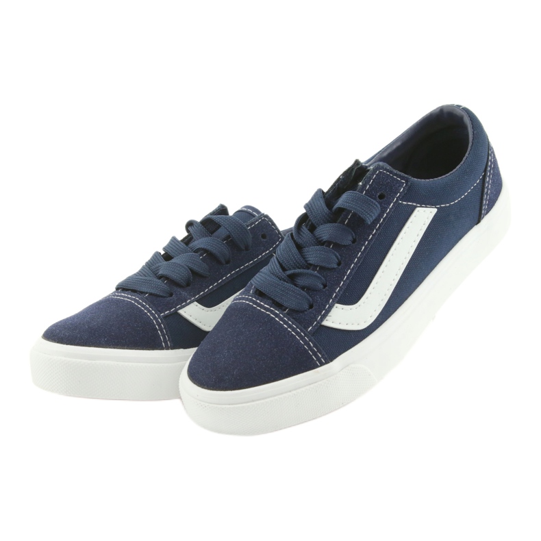 Atletico Children's sneakers tied 18081 navy blue 3 Atletico Children's sneakers tied 18081 navy blue 3