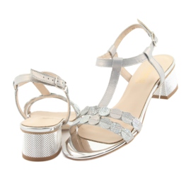Sandals for women stripes Gamis 3661 gray pearl grey 4