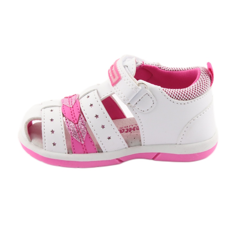 American Club American DR18 girls' sandals white pink 2 American Club American DR18 girls' sandals white pink 2