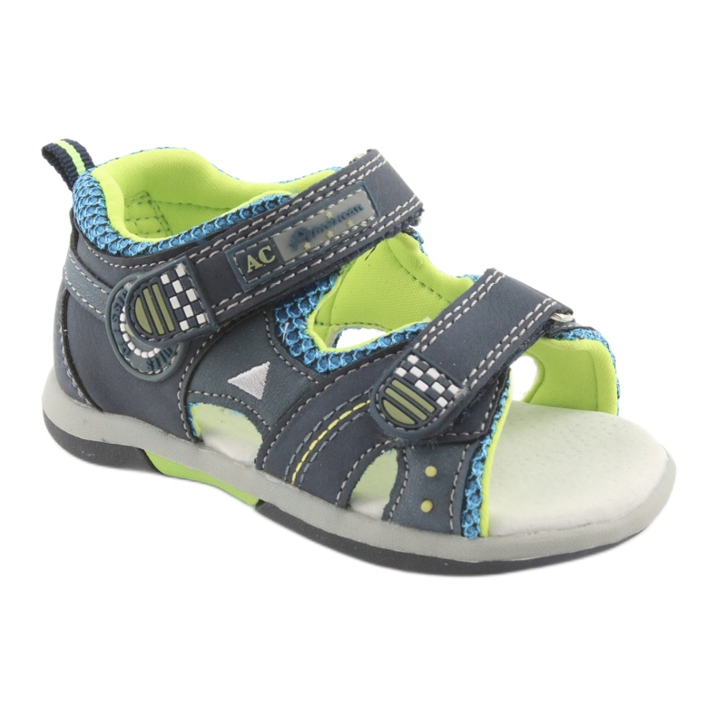 American Club DR13 boys' sandals navy blue green 1 American Club DR13 boys' sandals navy blue green 1