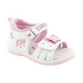 American Club American DR19 white butterfly girls' sandals pink 1 American Club American DR19 white butterfly girls' sandals pink 1