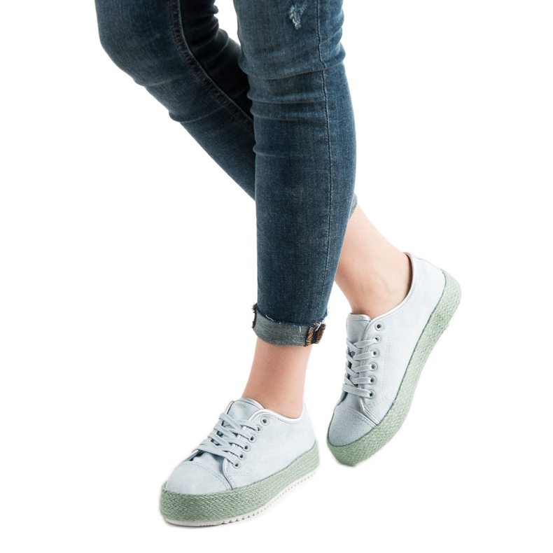 SHELOVET Espadrilles sneakers blue 1