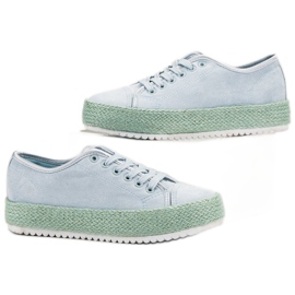 SHELOVET Espadrilles sneakers blue 2