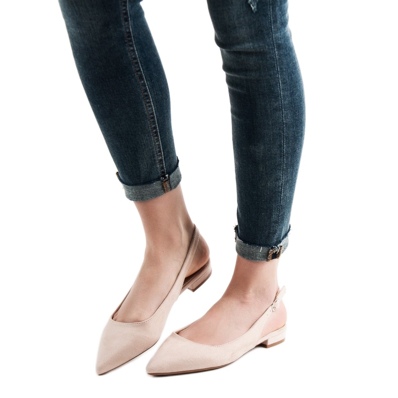 SHELOVET Fashionable suede ballerinas brown 2 SHELOVET Fashionable suede ballerinas brown 2