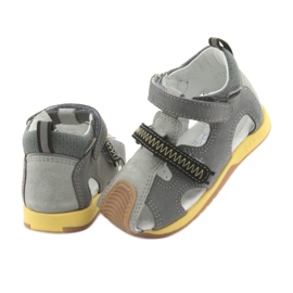 Sandals boys' turnips Bartek 81772 gray grey yellow 4
