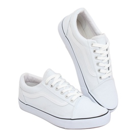 White women's sneakers LS-2091 White 2