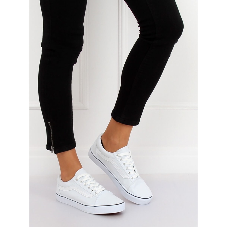 White women's sneakers LS-2091 White 1