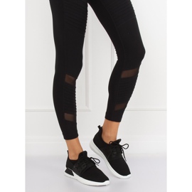 Black sports shoes 7781-Y Black 1
