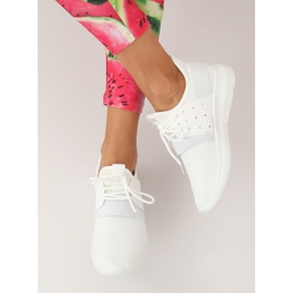 White sports shoes 7781-Y White 1
