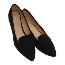 Black 302 Black pointed ballerinas 1