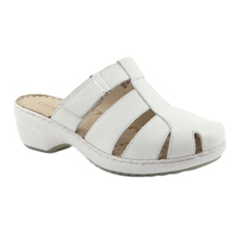 Women's wedge slippers Caprice 27353 white 1