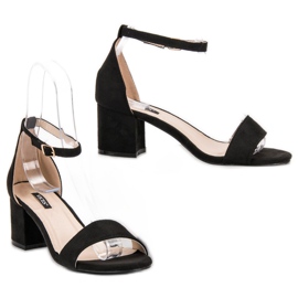 VICES suede sandals black 2