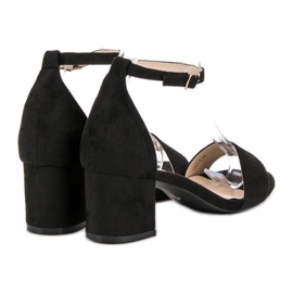 VICES suede sandals black 1