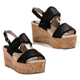 Kylie Velcro Sandals black 2