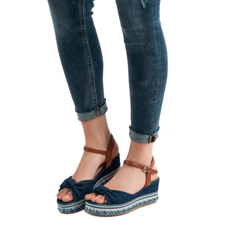 Groto Gogo Denim Sandals blue 2