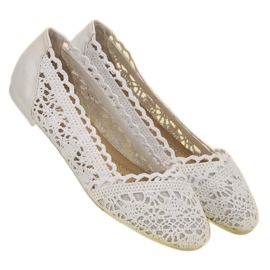 Coura White lace ballerinas 2