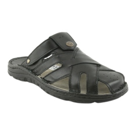 Naszbut 051 men's slippers black 1 Naszbut 051 men's slippers black 1