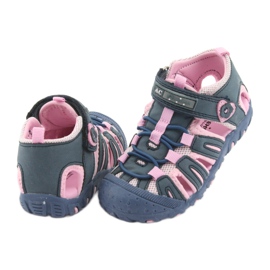 American Club sports sandals blue pink 4