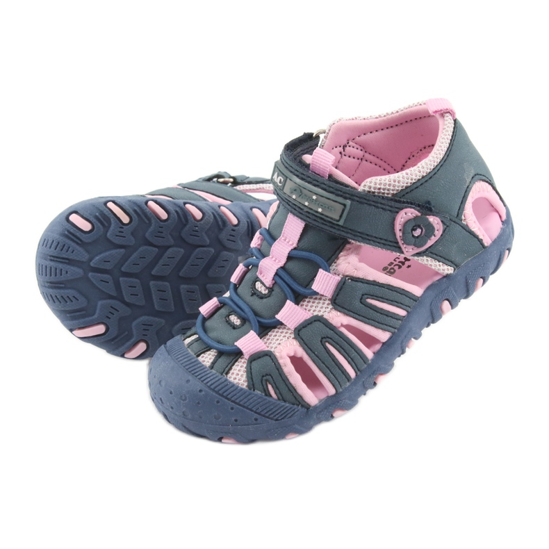 American Club sports sandals blue pink 5