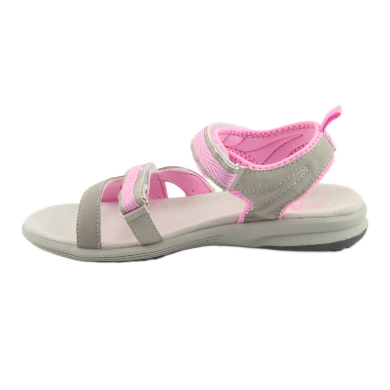 American Club HL12 girls' sandals gray grey pink 2 American Club HL12 girls' sandals gray grey pink 2