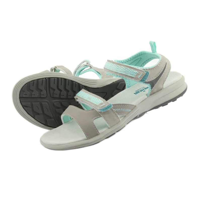 American Club HL12 girls' sandals gray grey green 4