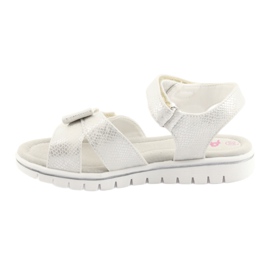 American Club American Girls' Sandals White Pearl GC25 2 American Club American Girls' Sandals White Pearl GC25 2