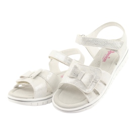 American Club American Girls' Sandals White Pearl GC25 3 American Club American Girls' Sandals White Pearl GC25 3