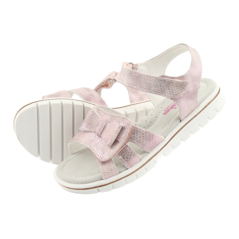 American Club GC25 pink bow sandals 4
