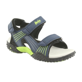 American Club HL16 navy blue sandals for boys black green 1 American Club HL16 navy blue sandals for boys black green 1
