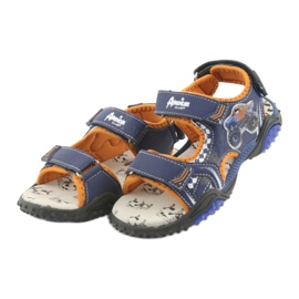 Monster Truck American Club HL18 navy sandals navy blue orange 3 Monster Truck American Club HL18 navy sandals navy blue orange 3