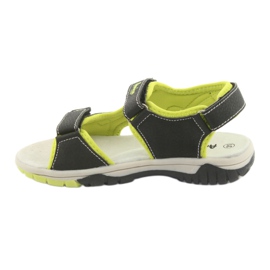 American Club RL22 black sandals for boys green 2