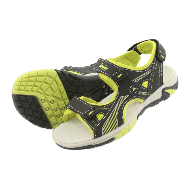 American Club RL22 black sandals for boys green 4 American Club RL22 black sandals for boys green 4