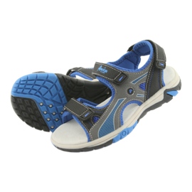 American Club RL22 navy / royal sandals for boys blue grey navy blue 4