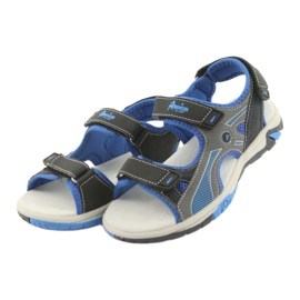American Club RL22 navy / royal sandals for boys blue grey navy blue 3