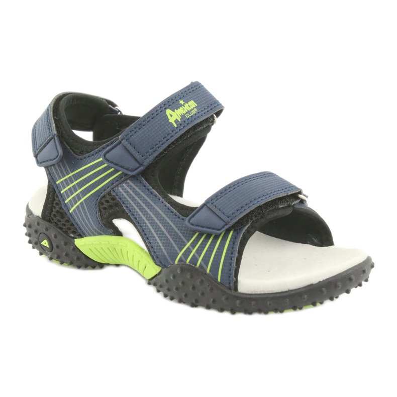 American Club HL15 boys' sandals navy blue green 1 American Club HL15 boys' sandals navy blue green 1