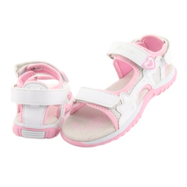 American Club girls' sports sandals white grey pink 4 American Club girls' sports sandals white grey pink 4